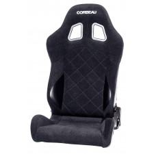 CORBEAU BOSS EVO ALL BLACK CLOTH/DIAMOND STITCH CENTRE RIGHT/LEFT HAND SEAT